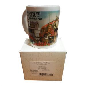 Leanin Tree Ceramic 12oz Coffee Mug Trailer Park Cowgirl Mess With Me & you Mess